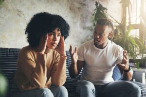 Couple arguing
