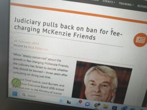 What are the cons of using a McKenzie Friend?
