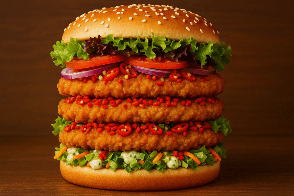 A huge burger